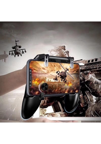 Pubg Gamepad W11+ Oyun Kolu Standlı Ateş Tetik Düğmeli Joystick