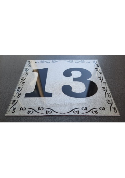 Kapı Numarası 10x12 cm Kendinden Yapışkanlı No:13