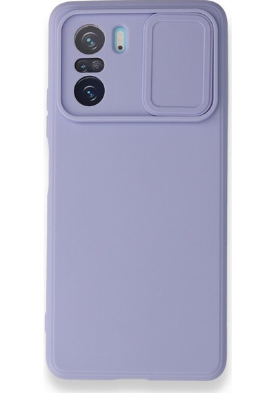 Nettech Xiaomi Poco F3 Uyumlu Kızaklı Kamera Korumalı Arka Koruma Kılıf - Lacivert Lacivert