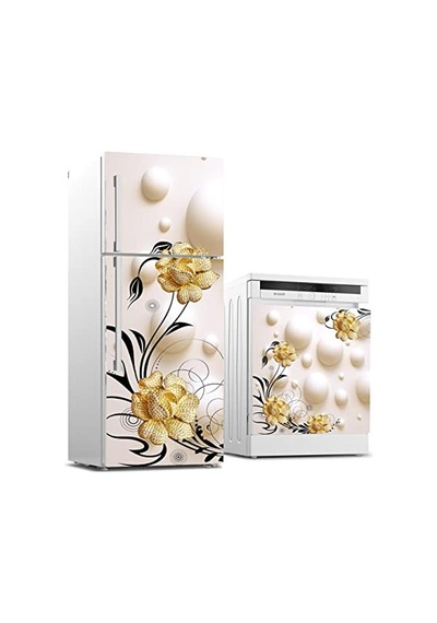 Buzdolabı Ve Bulaşık Makinası Beyaz Eşya Sticker Kaplama 3d Altın Takı Diğer