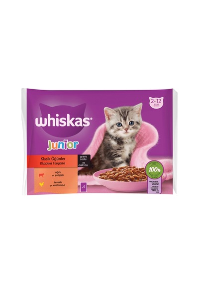 Whiskas Yavru Kediler İçin Paket Yaş Mama 4 X 85 G - 8 Adet Tarı