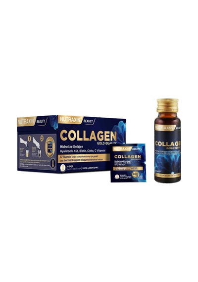 Beauty Gold Collagen, 30 Saşe + 1 Adet Collagen Shot 50ml Hediyeli Set