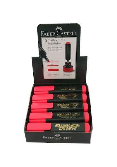 Faber-Castell Fosforlu Kalem Kırmızı 10 Lu 154821 Kırmızı