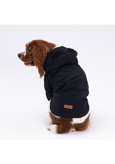 Siyah Mont Köpek Mont Köpek Kıyafeti Köpek Yağmurluğu Küçük-büyük Irklar