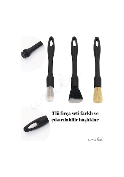 3'lü Fırçalar Farklı Ve Çıkarılabilir Başlıklar - Yeni Nesil Ürün 1 Adet