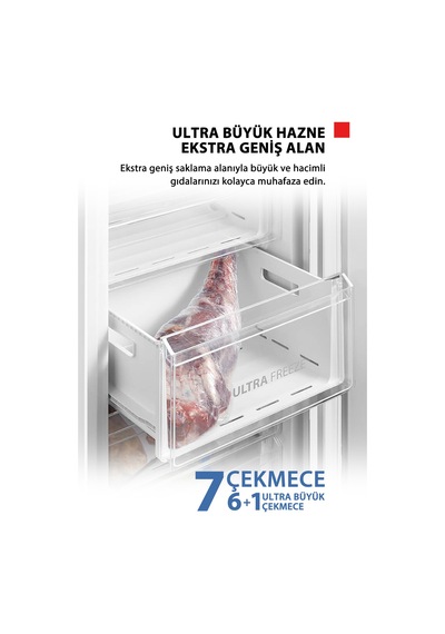 Toshiba GR-RU312WE-DMT(01) 238 L Dikey Derin Dondurucu