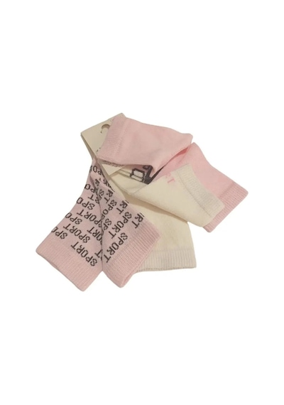 Adisia Kız Bebek Pembe Beyaz Asorti Yazı Detaylı Pamuklu Mevsimlik 3'lü Set Soket Çorap KARIŞIK RENK Adisia Kız Bebek Pembe Beyaz Asorti Yazı Detaylı Pamuklu Mevsimlik 3'lü Set Soket Çorap KARIŞIK RENK