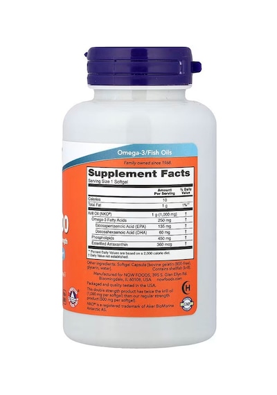 Now Foods Krill Oil Omegas & Fish Oils Epa Dha 1000 1,000 Mg 60 Softgels