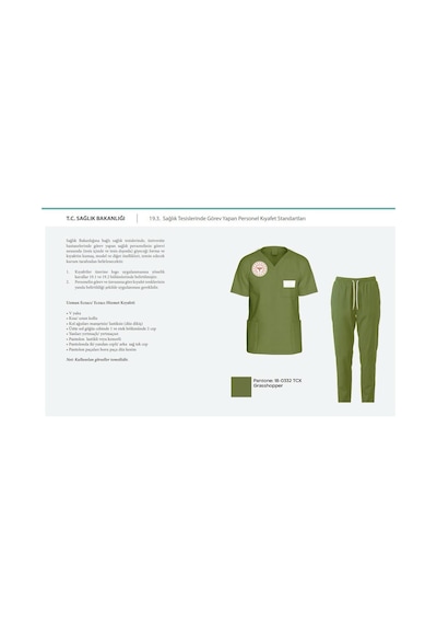 Unisex Çimen Yeşili Eczacı Scrubs Üniforma Takım Grasshopper Sağlık Bakanlığı Yeni Yön. Uygun Çimen Yeşili
