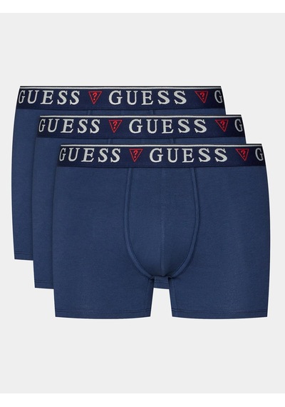 Guess Erkek 3 Lü Boxer U97g01kcd31-d780 Lacivert