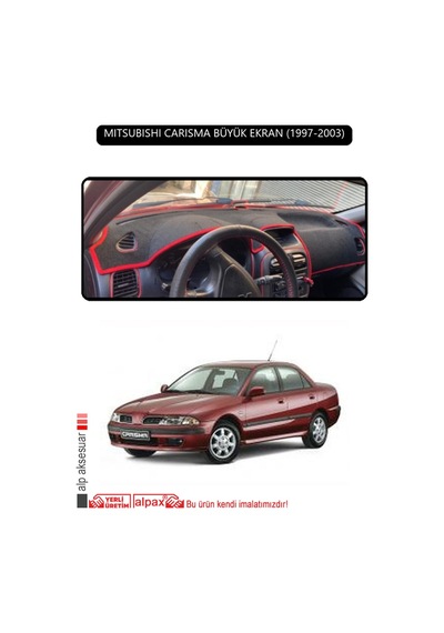 Mıtsubıshı Carısma Büyük Ekran 1997-2003torpido Koruma Halısı Siyah Kenar