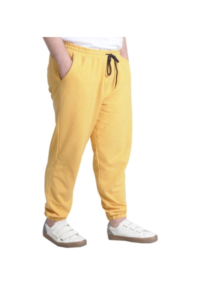 Mode Xl Eşofman Altı Lastikli Paça Waffle 23501 Hardal 001