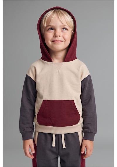 Defacto %100 Pamuk Etiket Baskılı İnce Sweatshirt Kumaşı 2li Takım Erkek Bebek F9452a526wnar202 Antrasit-ar202