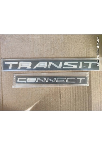 Transit Connect Bagaj Yazısı Yeni Kasa Transit Connect 2li Takım Yeni Model Bantlı Oto Logo Aksesuar
