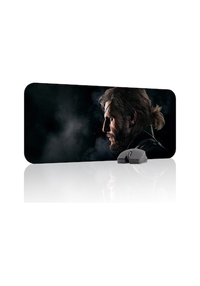 Metal Gear Solid Kaymaz Dikişli Kauçuk Oyuncu Mousepad V2 - 70x30 Xl Gaming Mouse Pad Fare Altlığı