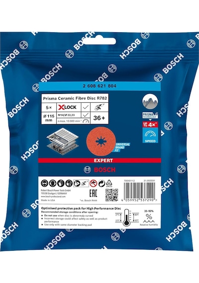 Bosch R782 Expert 115 Mm 36 Kum Paslanmaz Disk Zımpara 2608621804
