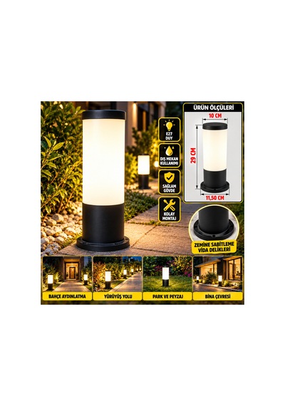 Bahçe Aydınlatma Armatürü 220v Bahçe Yol Aydınlatma, Set Üstü, Duvar Armatürü, Çim,yürüyüş Yolu Aplik,dekoratif Armatür 29cm Siyah - 939322632 Siyah Bahçe Aydınlatma Armatürü 220v Bahçe Yol Aydınlatma, Set Üstü, Duvar Armatürü, Çim,yürüyüş Yolu Aplik,dekoratif Armatür 29cm Siyah - 939322632 Siyah
