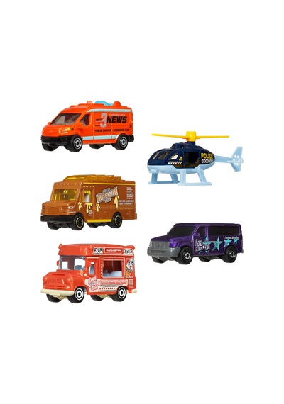 Matchbox Beşli Araba Seti City Life Jjp34 Çok Renkli