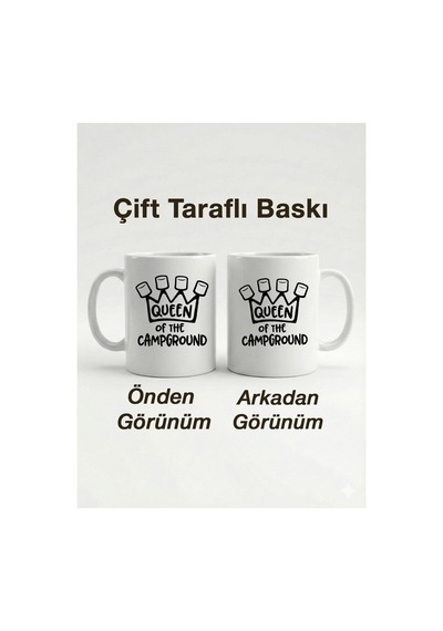 Kişiselleştirilebilir Queen Of The Campground Kamp Kraliçesi Marshmallow Tasarımlı Kupa Bardak - 330 Çok Renkli - 876199605 Çok Renkli - 876199605 Çok Renkli