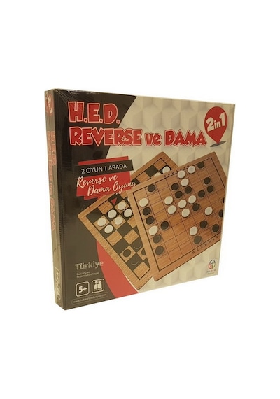 Hobi Reverse ve Dama (ahşap)