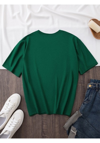 Uyguntarz Unisex Prosecco Baskılı Tasarım Tshirt Yeşil