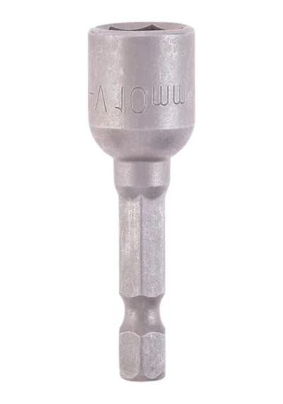 Manyetik Lokma Ucu, 10 Mm, Krom Vanadyum Çelik