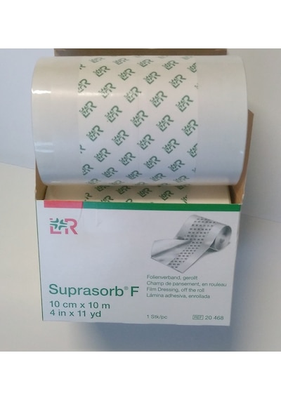 LR Suprasorb F Su Geçirmez Şeffaf Film Yara Örtüsü 10 CM x 10 M