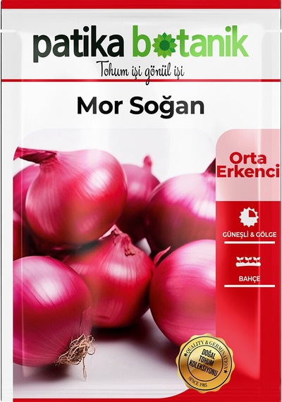 450 Adet Yerli Ata Mor Soğan Tohumu