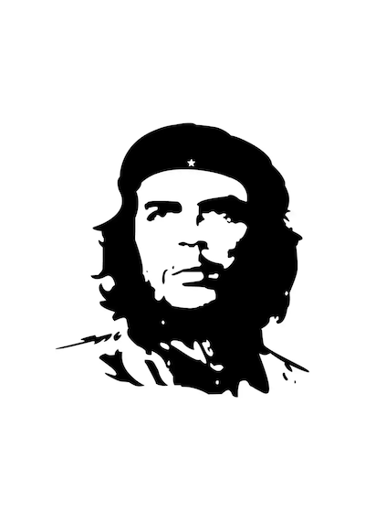Che Guevara Sticker Oto Motor Laptop Duvar Folyo Sticker 10x11 Cm