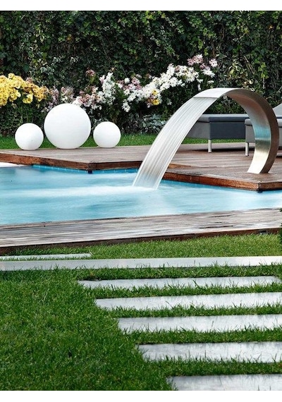 Havuz Başı Kobra Şelale 400X800 CM Aısı304 Paslanmaz Çelik