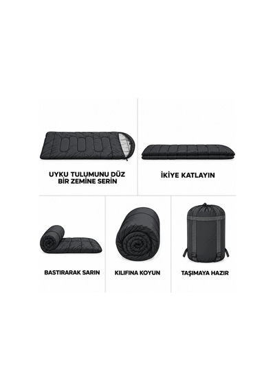 Kamp Uyku Tulumu - Blink - Mavi - Extreme -20c - Savage Ys-509 Çok Renkli