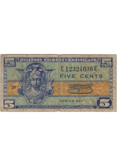 Amerika 5 Cent 1954 Ordu Kullanımı İçin. Temiz.