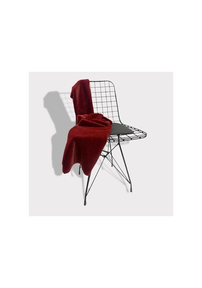 Toscana Tavşan, Ithal Bordo Peluş Kumaş 100x150cm Ev Tekstili, Tekstil Bordo Bordo