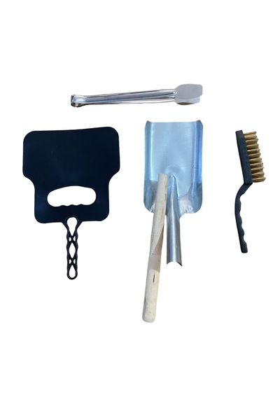 Mobilreyon Mangal Set 4'lü Barbekü Maşası,yelpaze,tel Fırça,kürek