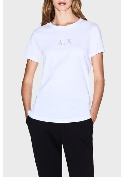 Armani Exchange Bayan T Shirt Xw001459 Af10356 U0002 Beyaz Beyaz