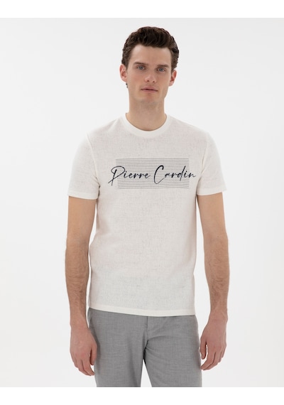 Pierre Cardin Erkek Ekru Tişört 50302567-vr019 Ekru Pierre Cardin Erkek Ekru Tişört 50302567-vr019 Ekru