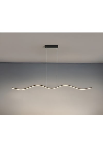 Martı / Sarkıt Avize / 120 Cm / Antrasit Gövde / 3 Renk Işık Antrasit