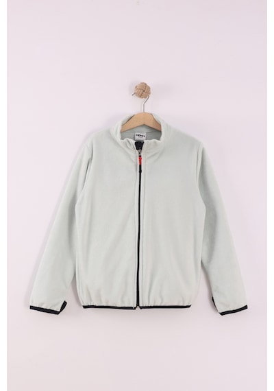 Monox Çocuk Unisex Parmak Geçmeli Polar Ceket Yeşil