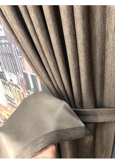 Fon Perde Keten Işık Engelleyici Blackout Linen Karartma Perde