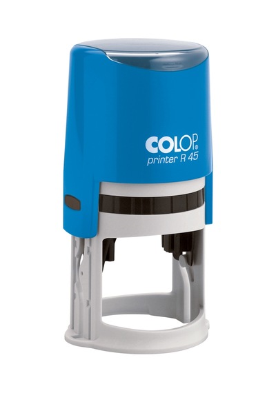 Colop R45 Yuvarlak Mavi Kasa Mavi Keçe - 45 MM