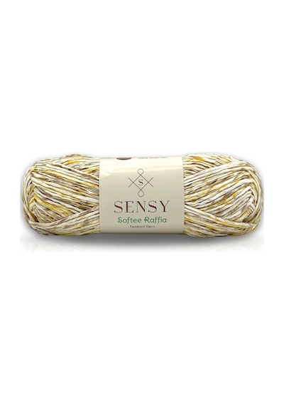 Premium Softee Raffia Yumuşak Ebruli Rafya İp Çok Renkli Kağıt İp El Örgü İpi Gün Batımı