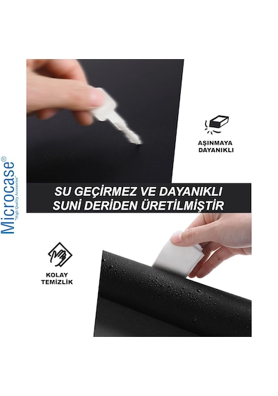 Microcase Deri Mouse Pad Laptop Bilgisayar Geniş Masa Matı 80x40 Al3023 Kırmızı