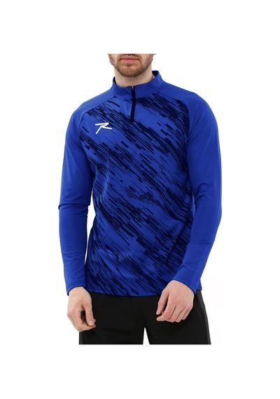 Raru Erkek Yarım Fermuarlı Sweatshirt Dıgnus Saks