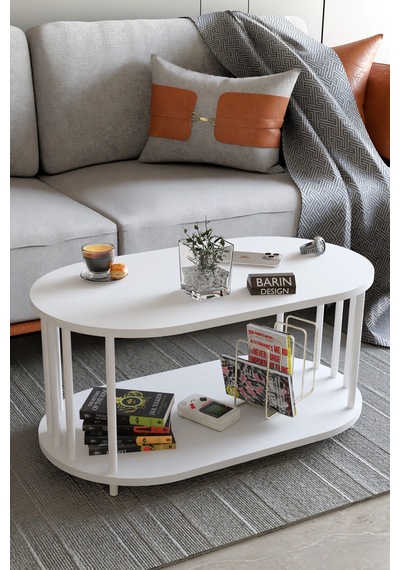 Modern Oval Orta Sehpa Çift Katlı Metal Ayaklı Salon, Ofis, Dekoratif Sehpa, Beyaz Demir Beyaz Modern Oval Orta Sehpa Çift Katlı Metal Ayaklı Salon, Ofis, Dekoratif Sehpa, Beyaz Demir Beyaz