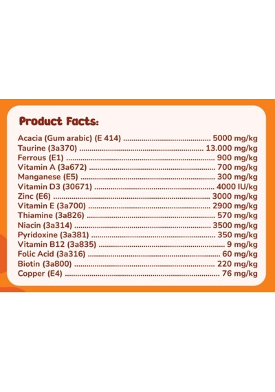 Glutensiz Multivitamin 60 Tablet Kedi & Köpek İçin Taurin Biotin Çinko Takviyeli