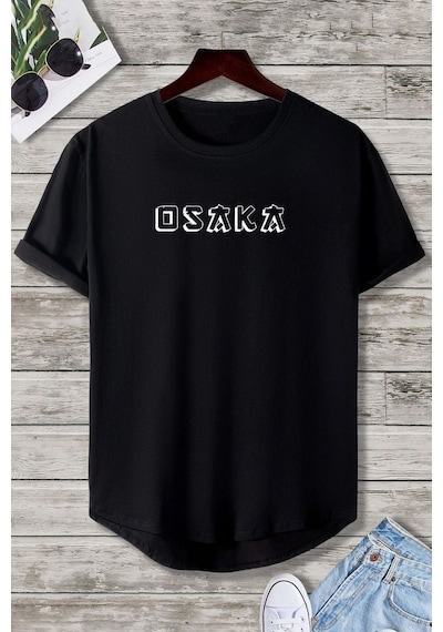 Uyguntarz Unisex Osaka Tasarım Tshirt Siyah