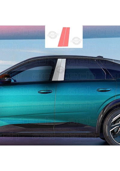 Peugeot 3008 Uyumlu Yan Çıta Tpu Koruyucu 4'lü Set
