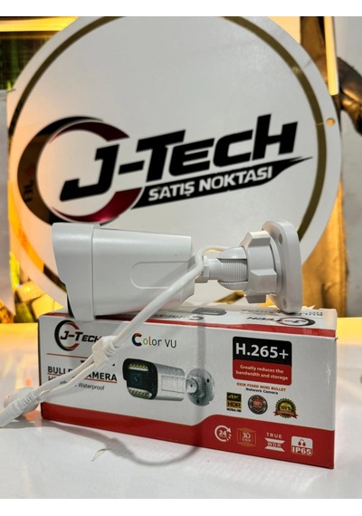 J-tech Jt-1818 Ultrahd 5mp Sesli Ip Bullet Kamera Poe 18 Led 3.6mm Gece-gündüz Renkli