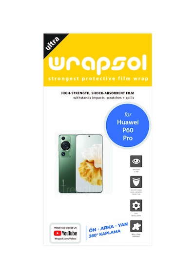 Huawei P60 Pro Full Kaplama Ön Arka Ve Yan 360 Derece Poliüretan