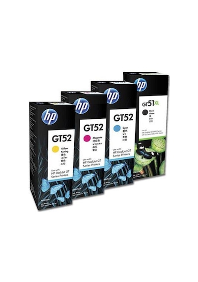 HP Gt51Xl-Gt52 Mürekkep Seti Cmyk- HP Gt-5812-P0R20A